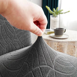 Elastic Dining Chair Cover Thick Jacquard Spandex Chair Cover for Dining Room Anti-Slip Kitchen Chair Cover 1/4/6/8 Pieces