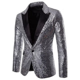 European and American Performance Dresses Gold Sequins Men's Suits Korean Nightclub Host Emcee Jacket European Size Blazer 2022