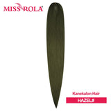 Miss Rola Synthetic Wholesale Bulk 6 Pieces 30Inch 28Inch 26Inch Pre Stretched Jumbo Braiding Hair Kanekalon EZ Twist Braid Hair