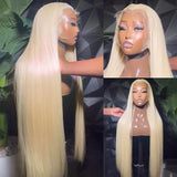 250 Density 13x4 Straight 613 Honey Blonde Lace Front Human Hair Wig Brazilian 30 32 Inch Colored Wig 13x6 HD Lace Frontal Wigs