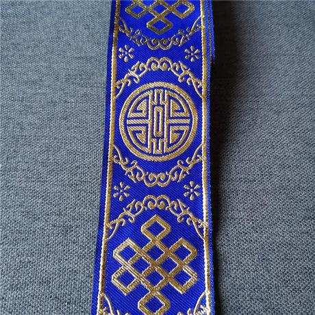 7 Meters 33mm 50mm Gold Silver Color Vintage Ethnic Embroidery Ribbon Boho Lace Trim For DIY Clothes Bag Embroidered Fabric