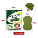 60/12PCS Detox Foot Patches Pads Natural Herbal Wormwood Artemisia Argyi Feet Body Toxins Cleansing Relieve Stress Help Sleeping