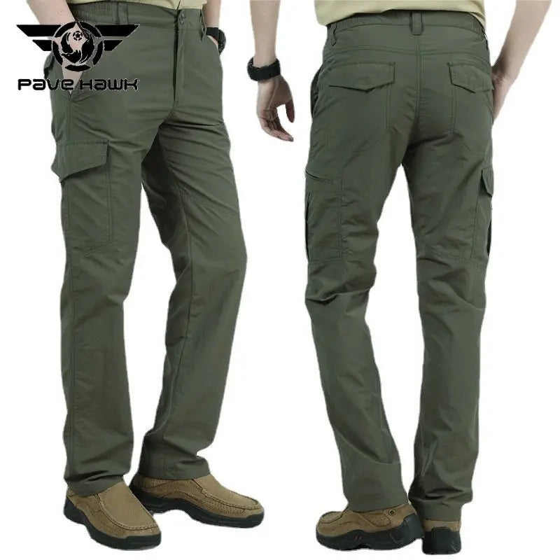 New Affairs Tactical Cargo Pants Men Summer Outdoor Waterproof Breathable Trousers Travel On Foot Casual Quick Dry Trousers