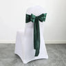 50PCS 17x275cm Rose Gold Satin Chair Sashes Bows Chair Cover Ribbons for Wedding Banquet Party Baby Shower Event Decorations