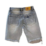 Summer Men Hole Denim Short Pants Fashion Beggar Scraped Five-piece Jeans Shorts