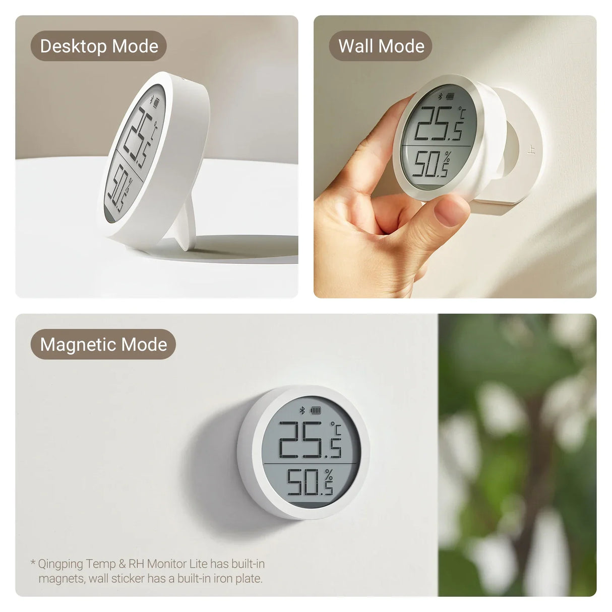 Qingping Bluetooth Hygrometer Thermometer Temperature&Humidity Sensor for Xiaomi App Smart Home Sensor Lite version