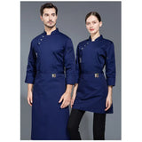 Waterproof chef work clothes men's long-sleeved autumn and winter thick wear-resistant hotel restaurant  kitchen work clothes