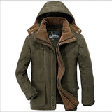 New Brand Thick Winter Parkas men Warm Cotton-Padded Jacket men Fleece With Fur parkas hombre invierno Plus Size 6XL 7XL