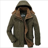New Brand Thick Winter Parkas men Warm Cotton-Padded Jacket men Fleece With Fur parkas hombre invierno Plus Size 6XL 7XL