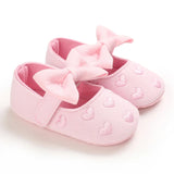 Summer Fashion Newborn Pink Baby Shoes Non-slip Cloth Bottom Shoes For Girls Elegant Breathable Leisure Baby First Walking Shoes