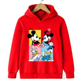 Sweatshirts Manga Anime Mickey Minnie Mouse Hoodie Kid Girl Boy Sweatshirt Hoody Cartoon Children Cute Clothes Baby Top Pullover