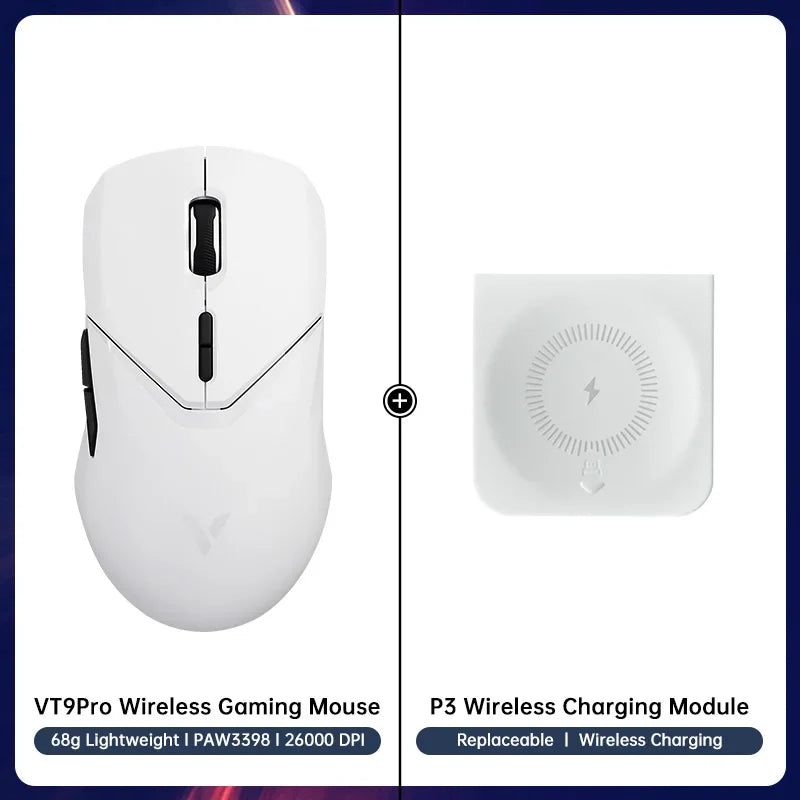 Rapoo VT9PRO Wireless Gaming Mouse Esports Grade 68g Ultra-Light 26000DPI 8 Buttons Optical PAW3398 Computer Mouse For Laptop PC