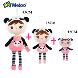 Metoo Doll Stuffed Toys Kawaii Mother and Kid 2 Piece Angela Plush Sleeping Toys For Girls Newborn Baby Christmas Birthday Gift