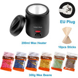 Wax Heater Machine for Hair Removal Paraffin Warmer Depilation Kit Waxing Melting Depilatory Dipping Pot