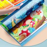 A3 60Pages Diamond Painting Photo Album Storage Book Portfolio Presentation Storage Book Clear Pockets Large Folder Stationery