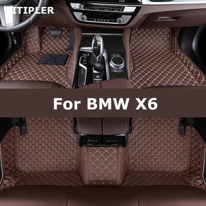 TITIPLER Custom Car Floor Mats For BMW X6 E71 E72 F16 F86 G06 G96 Auto Carpets Foot Coche Accessories