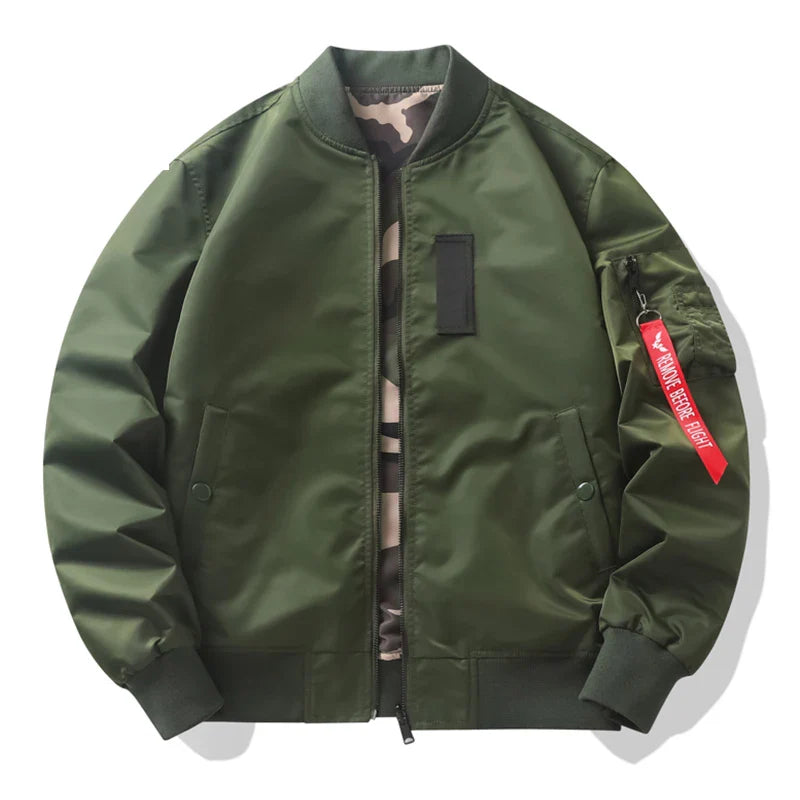 Double-side Jackets Men Camouflage Bomber Jacket Spring Autumn New  Outerwear Aviator Baseball Jackets Outdoor Clothing Male