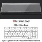 Acrylic Dust Cover for Keyboard Waterproof Dustproof Anti Stepping Protect Cover for 60 64 68 75 84 87 104 108 96 NJ68 Air Cover