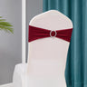 50pcs/lot Stretch Lycra Spandex Chair Covers Bands With Buckle Slider For Wedding Decorations Wholesale Chair Sashes Bow