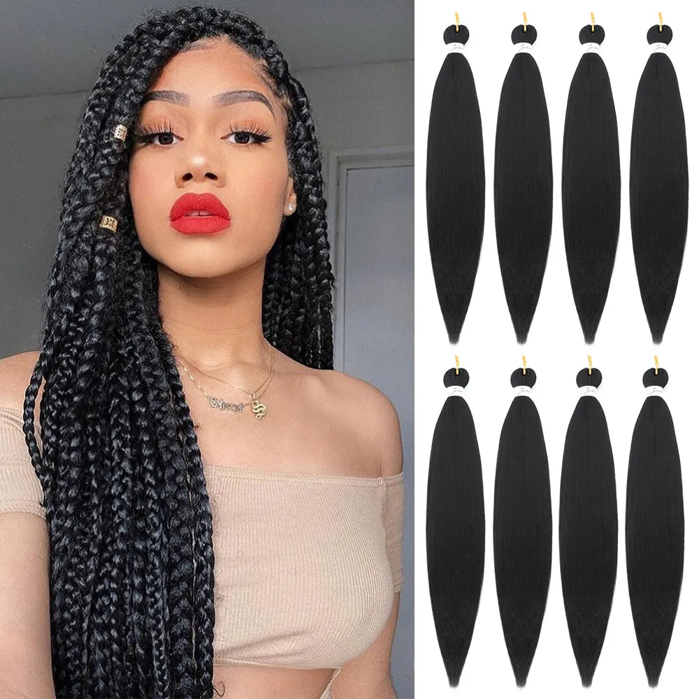 Braiding Hair Pre Stretched Synthetic Braid Extensions Jumbo Braid for Senegalese Passion Twist Box Braid Hair Bundles SOKU