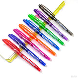 DELVTCH Erasable Gel Pen 0.7mm 0.5mm Bullet Tip Blue Black Red Color Ink Refill Rods Writing Drawing Painting Washable Handle