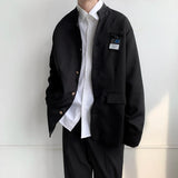 Japanese College Uniform Jacket Stand-up Collar Suit Jacket Top Men's Spring Summer College Wind Trend Men Coat School Uniform