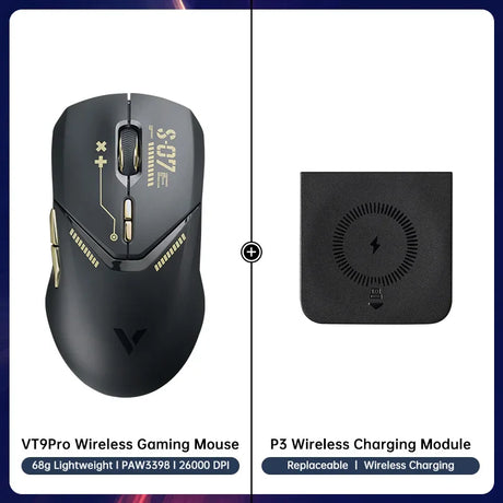 Rapoo VT9PRO Wireless Gaming Mouse Esports Grade 68g Ultra-Light 26000DPI 8 Buttons Optical PAW3398 Computer Mouse For Laptop PC