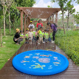 100cm Inflatable Water Spray Mat Children Game Play Summer Lawn Mats Kids Outdoor Splash Mat For Pool Games Toy Sprinkle Mat