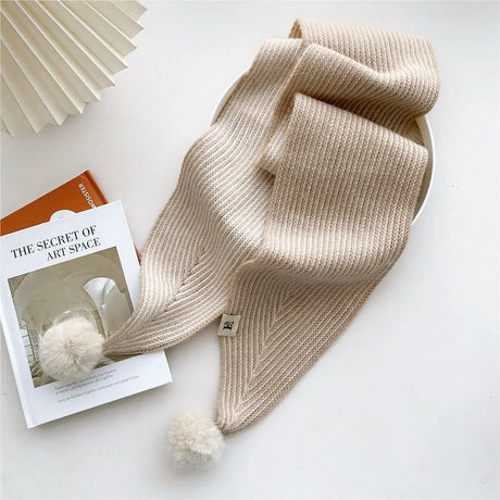 Winter Warm Neck Tie New Women Fashion Cashmere Scarf Plaid Long Foulard Small Skinny Neckerchief