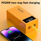 Mobile Power Container Coating Style Power Bank 6 Interface Fully Compatible with Mobile Phone Ultra Fast Charging 50000mAh