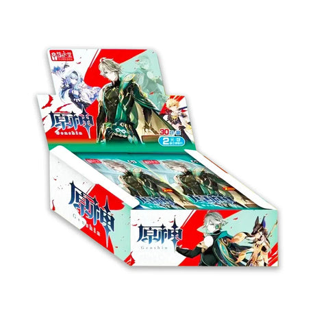 Genshin Impact Cards Anime TCG Game Collection Pack Booster Box Rare SSR Surrounding Table Toys For Family Children Gift