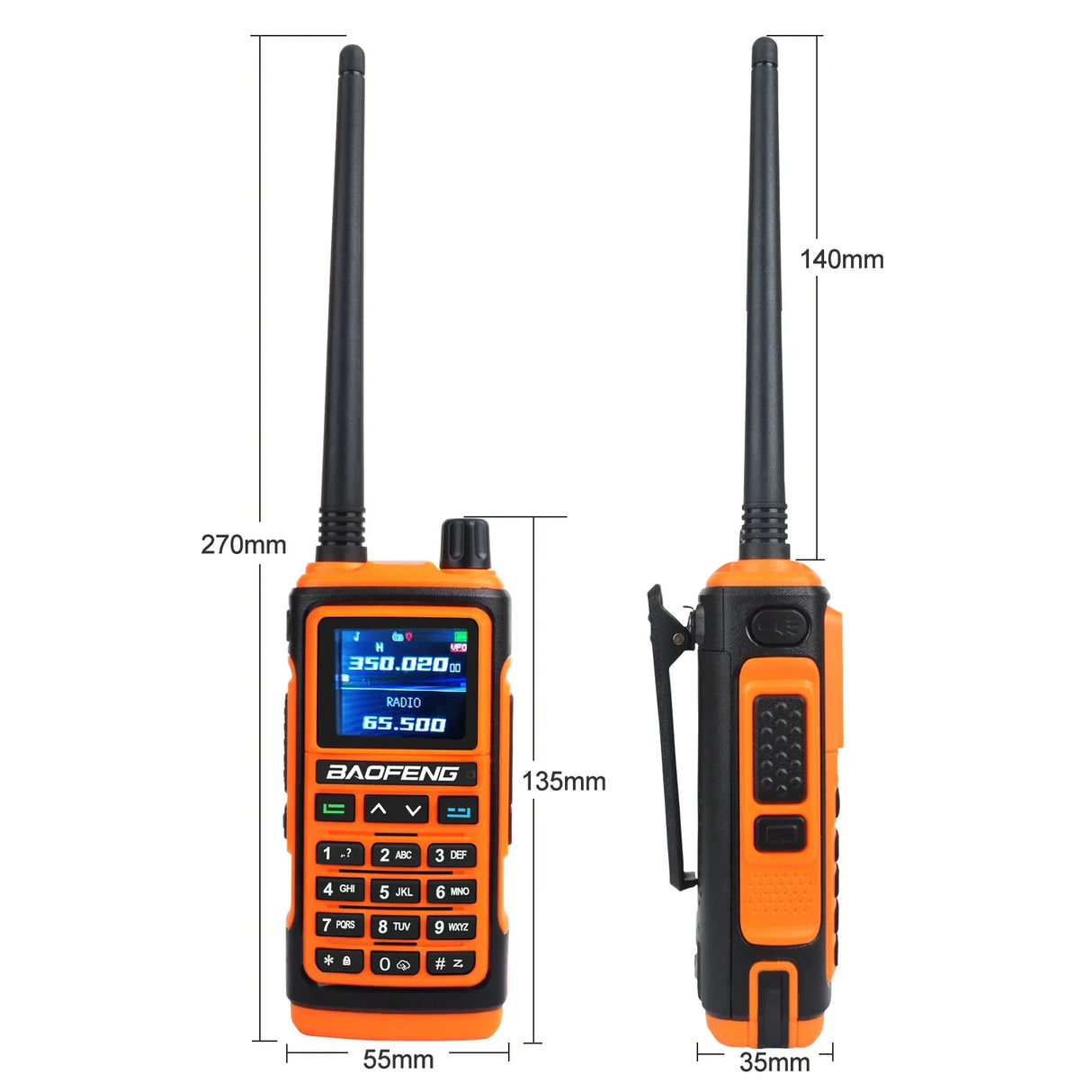 Baofeng UV-17Pro GPS Walkie Talkie 108-130MHz Air Band VHF UHF 200-260MHz 350-355MHz FM Radio Six Bands Freq Copy Waterproof