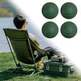 4x Chair Leg Caps, Chair Leg Covers, Easy Installation Shock Absorbing Furniture Table Feet Covers for Camping Chair Hiking