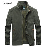 DIMUSI Autumn Men's Bomber Jackets Casual Men Outwear Hiking Tactical Windbreaker Coats New Cotton Military Jackets Men Clothing