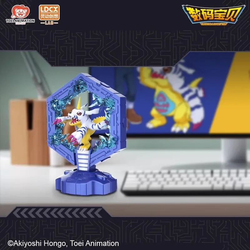 Adventure Animation Anime Figure Digimon Derivatives Agumon Gabumon Night Lamp Kawaii Light Desktop Decoration Christmas Gift