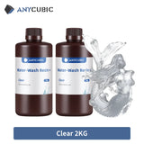 ANYCUBIC 2pcs/lot 405nm Water Washable Resin For LCD 3D Printer Liquid Photopolymer Resin 3D Printing Material 1kg/bottle