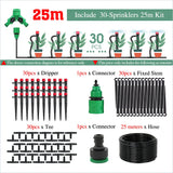 50-5M Garden 13cm Sprinkler Drip Wateing Systems Smart Timer 1/4“ Hose Automatic Irrigation Equipment for Greenhouse Bonsai Yard