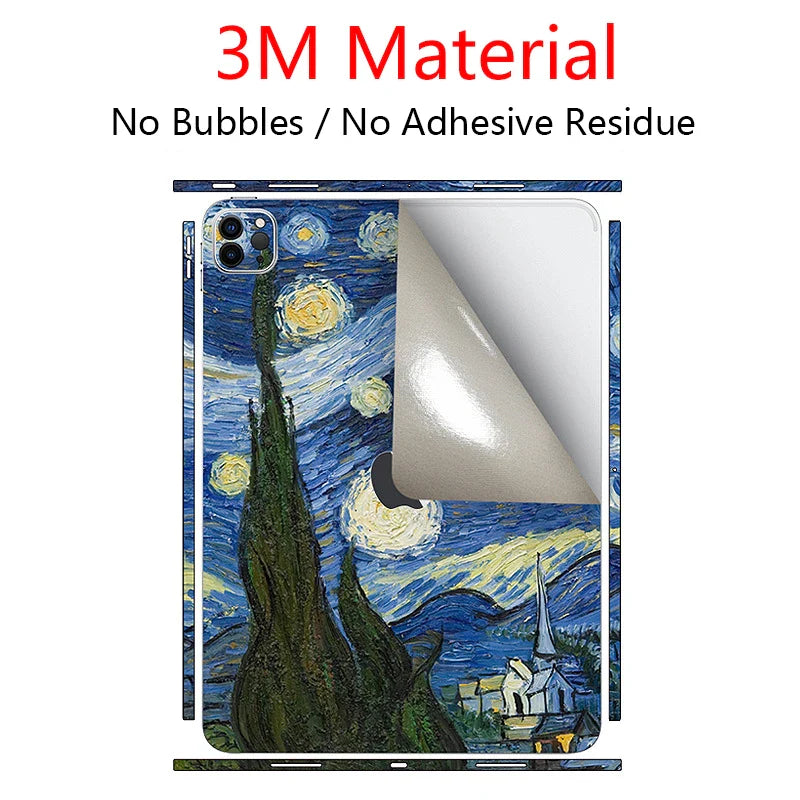 For iPad Skin Cover Sticker Pro 11 12.9" 2020 2021 2022 Air 4 5 10th Gen 10.9 Tablet Decals iPad Skins Stickers Protective Film