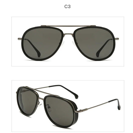 Retro Aviator Sunglasses Men Metal Frame Sunglasses Men Retro Sunglasses Men Big Frame Cycling Sun Glasses Equipment