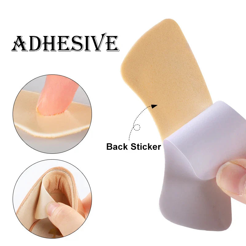 5 Pairs Heel Insoles Patch Pain Relief Anti-wear Cushion Pads Feet Care Heel Protector Adhesive Back Sticker Shoes Insert Insole