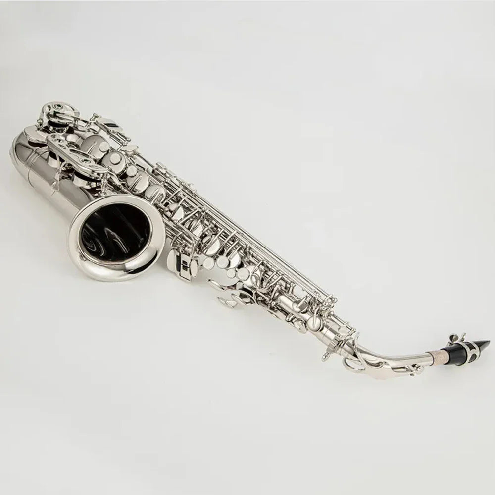 Professional Alto Saxophone Eflat E-flat Brass Nickel Plated Saxophone High Quality Beginner Musical Instrument Gift