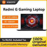 2022 Xiaomi Redmi G Pro Gaming Laptop 16 Inch 240Hz LCD Screen Computer RTX3060 AMD Ryzen7 R7 6800H 16GB DDR5 512GB SSD Notebook