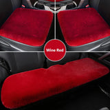 Car Seat Covers Wool Fur Capes for Cars Seat Protection Plush Material Warm Winter Suit Most Cushion Heated Interior Accessories