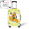 Disney Cartoon Pluto Mickey Thicken Luggage Suitcase Protective Cover Protect Dust Bag Trolley Cover Travel Accessories