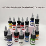 14Colors Professional Tattoo ink for Body Art Natural Plant Waterproof Micro Pigment Permanent Tattoo Ink For Body Art Paint