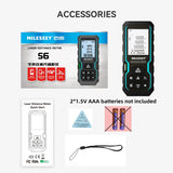 Mileseey S6 Laser Distance Meter 40m/120m, Rangefinder with Level Bubble , LCD Display with Backlit, Measure Tools for Home