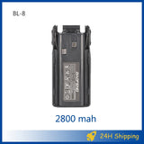 Baofeng UV 82 Battery BL-8 Walkie Talkies Ham Radio 2800mAh Enlarge 3800mah For UV82 Plus UV-8D UV-82WX UV-89 Radios Accessories