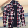 Autumn Winter Fashion Men's Coat Long Sleeve Lapel Plaid Thick Shirt Men's Jacket