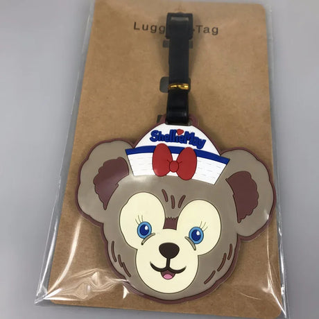 Duffy and Stellalou Silicone Luggage Baggage Tags Cute Animal Name Address ID Suitcase Labels Disney Travel Accessories Gifts