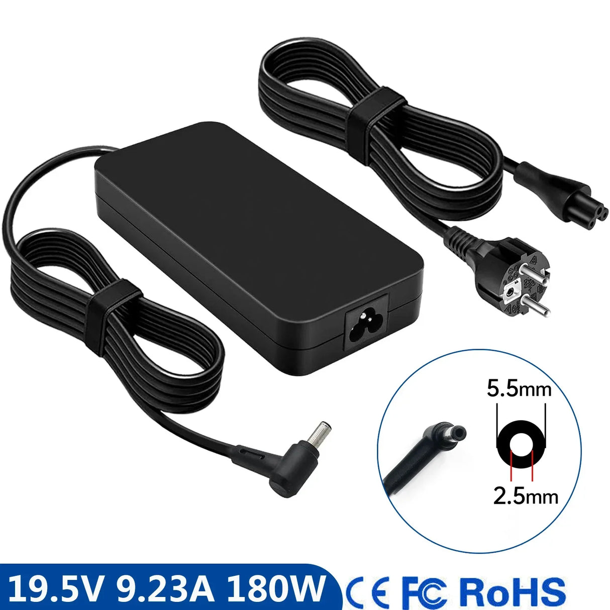 19.5V 9.23A 180W Laptop Ac Adapter Charger For Hyperbook SL500 Chicony A12，Schenker Key 15 Chicony A180A002L G53SW